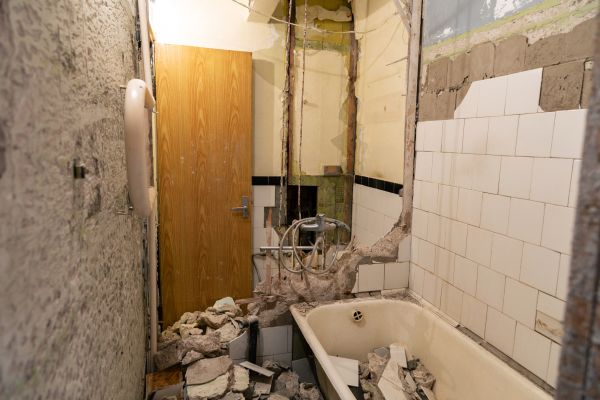 Shower Tile Demolition in Powhatan
