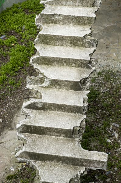 Concrete Steps Demolition in Powhatan